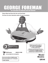 George Foreman GR144 Manual de usuario
