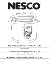 Nesco  6 Liter 3-in-1 Digital Pres. Cooker Manual de usuario