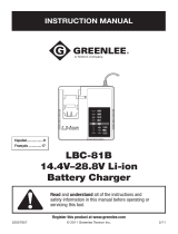Greenlee LBC-81B Manual de usuario
