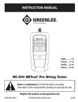 CAS NC-500 NETcat Pro Wiring Tester Manual de usuario