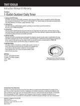 AmerTac Outdoor 1-Outlet Daily Mechanical Timer Manual de usuario