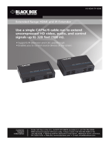 Black Box Extended Range HDMI and RI Extender Manual de usuario