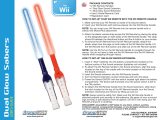 DreamGEAR Dual Glow Sabers for Wii Guía del usuario