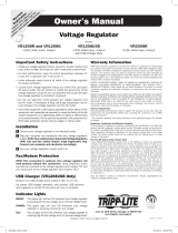 Tripp Lite Voltage Regulators El manual del propietario
