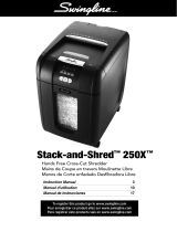 Acco Stack-and-Shred 250X Manual de usuario