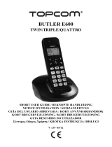 Topcom Butler E600 Guía del usuario