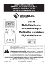 Greenlee DM-45 El manual del propietario