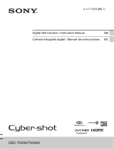 Sony Cyber Shot DSC-TX200 Manual de usuario