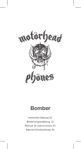 Motörheadphönes Bomber Manual de usuario