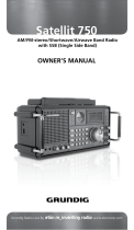 Grundig 750 AM/ FM Stereo Airwave Band Radio Manual de usuario