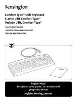 Kensington Comfort Type™ USB Keyboard Manual de usuario