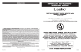 Lasko Products LKO-5160 + LKO-5307 Manual de usuario