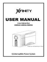 Xfinity Interactive 1000VA Manual de usuario