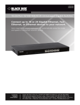 Black Box 16-/24-Port 10/100/1000 RJ-45 Unmanaged Gigabit Switches Manual de usuario
