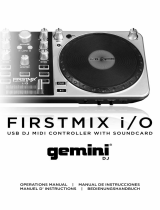 Gemini Firstmix i-O - USB MIDI Controller El manual del propietario