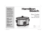 Hamilton Beach Slow Cooker Manual de usuario