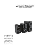 Definitive Technology Studio Monitor 45 El manual del propietario