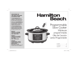 Hamilton Beach Programmable Slow Cooker Manual de usuario