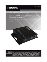 Black Box HDMI to 3G/HD/SD-SDI Converter Manual de usuario