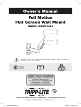 Tripp Lite DWM1742S Full Motion Flat Screen Wall Mount El manual del propietario