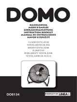 Domo Bodenventilator aus Metall, 35 cm Ø, schwarz El manual del propietario