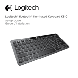Logitech Bluetooth Illuminated Keyboard K810 Manual de usuario