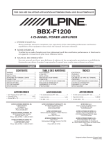 Alpine BBX F1200 El manual del propietario