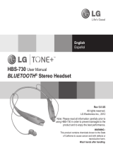 LG HBS-730 Manual de usuario