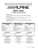 Alpine BBX-T600 El manual del propietario