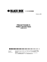 Black Box Ethernet Extender & Media Converter Rack Manual de usuario