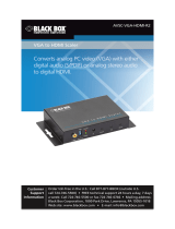 Black Box AVSC-VGA-HDMI-R2 Manual de usuario