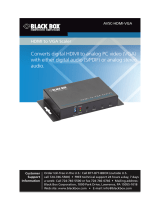 Black Box AVSC-HDMI-VGA Manual de usuario