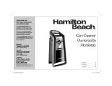 Hamilton Beach 76606 - Pop-Top Electric Can Opener Manual de usuario