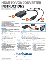 Manhattan HDMI - VGA Manual de usuario