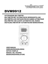 Velleman DVM9912 Manual de usuario