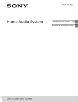 Sony MHC-ECL99BT Instrucciones de operación