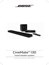 Bose cinemate 130 home theater system Manual de usuario