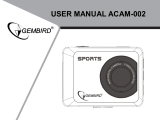 Gembird ACAM-002 Sports Manual de usuario