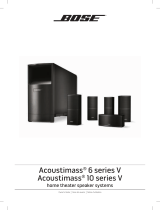 Bose Acoustimass® 6 Series V home theater speaker system Manual de usuario