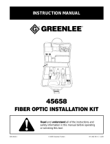 Greenlee 45658 Fiber Optic Installation Tool Kit Manual de usuario