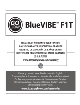 Accessory Power BlueVIBE F1T Manual de usuario