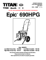 Titan Epic 690HPG El manual del propietario