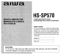 Aiwa HS-SP570 Manual de usuario