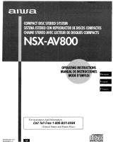 Aiwa NSX-AV800 Manual de usuario