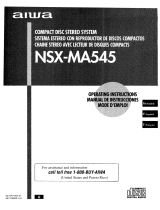 Aiwa CX NMA545 Manual de usuario