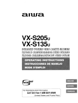 Aiwa VX-S205 Manual de usuario