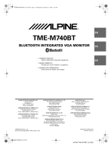 Alpine TME-M740BT Manual de usuario