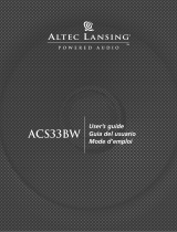 Altec Lansing ACS33BW Manual de usuario
