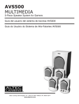 Altec Lansing AVS500 Manual de usuario