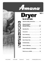 Amana ND-1 Manual de usuario